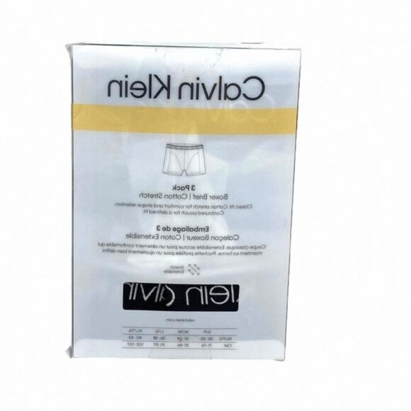 💖MEGA SALE💖Calvin Klein Cotton Boxer Brief Gray 3 NP242200 Underwear Men Pack - Picture 8 of 8